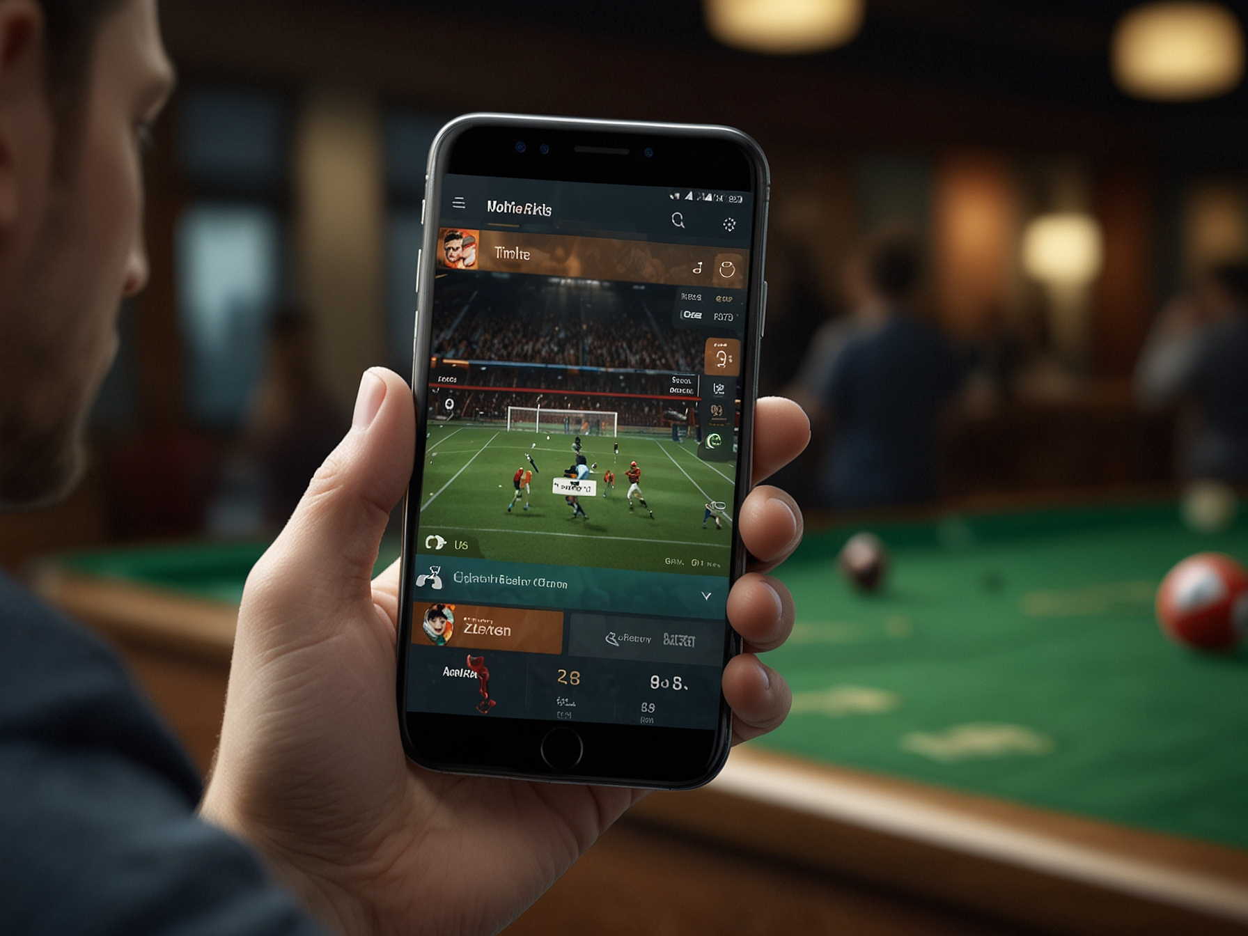 Mobile App auf Smartphone-Display