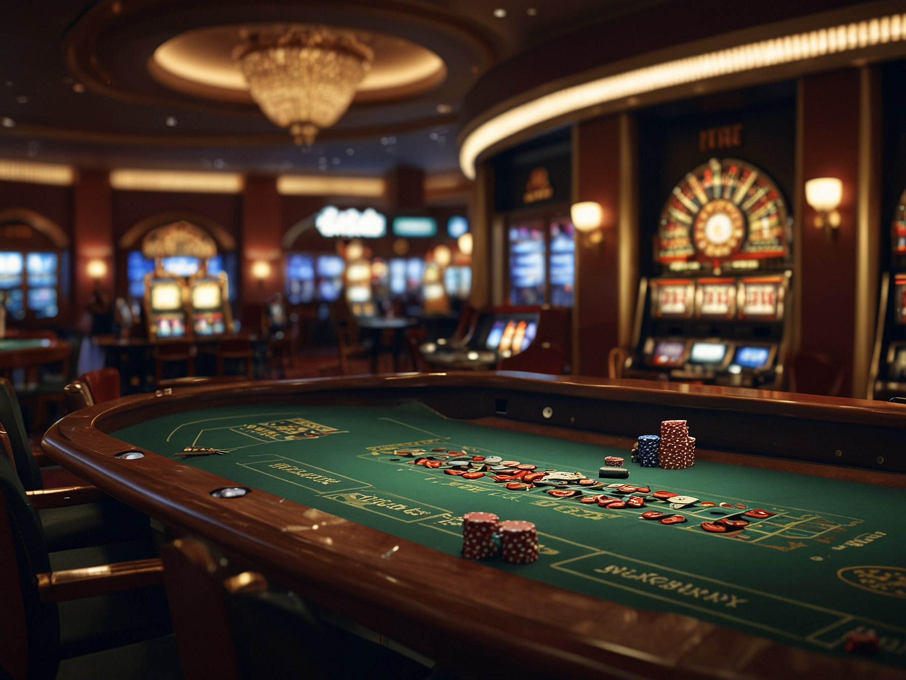 Verschiedene Casinospiele und Spielautomaten